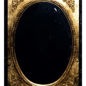 Antique Oval Dorado Mirror Elegancia Vintage (42×32 Cm)